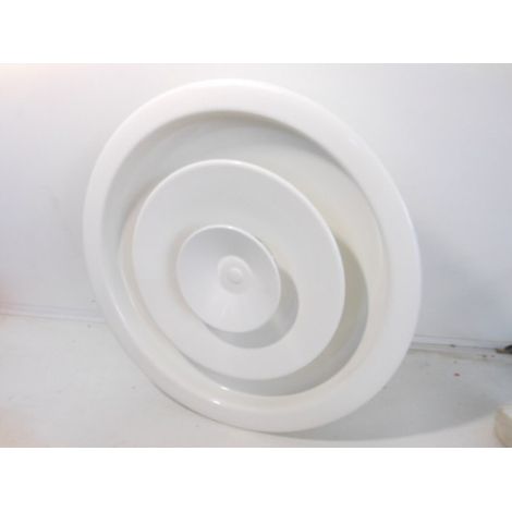 DIFFUSEUR CIRCULAIRE BLANC A CONES REGLABLES RACCORDEMENT 200 MM UNELVENT GCI 200 854116 (1/2)