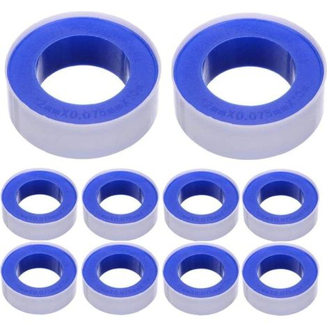 10pcs 10m / roll Industrial Sealing Tape PTFE Material Tape Sealant Tape Plumbing Tapes for Proof Water Leaking Pipe (1/5)