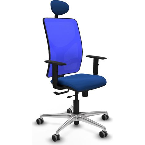Sedia da ufficio piqueras y crespo Motilla blu pelle sintetica (1/2)