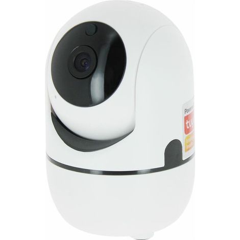 Intelligente, drahtlose WLAN-Überwachungskamera für den Innenbereich mit hoher Auflösung und 360°-Drehfunktion, ferngesteuert per Mobiltelefon. (1/5)