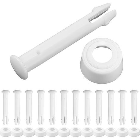 Set mit 12 Ersatz-Poolarmaturen, Verbindungsstiften und Dichtungen (5,5 cm) für Intex- und Bestway-Pools. (1/5)