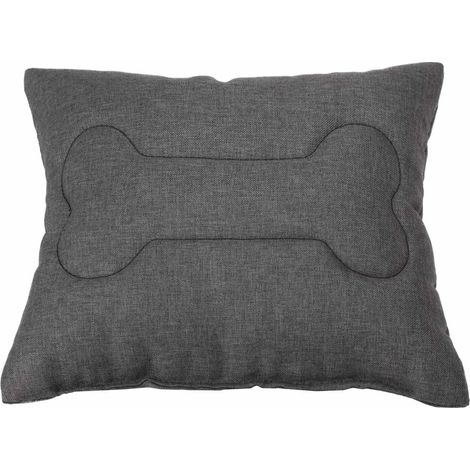 Coussin décoratif pour panier pour chien Welsti gris foncé 30x30 (1/3)
