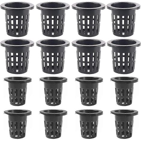 40 pots de jardin en filet, pots hydroponiques en filet à fentes, pots de pépinière ronds (1/5)
