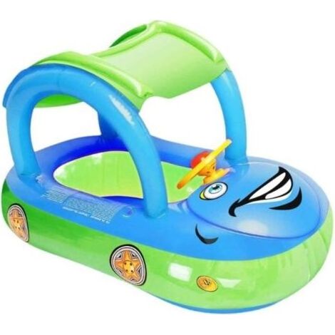 -Flotteur de piscine gonflable pour bébé avec auvent (1/4)