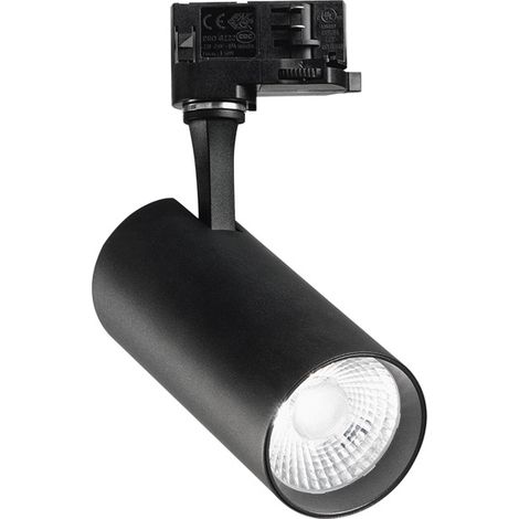 FOX 25W PROIETTORE 3-PHASE LED COB BRIDGELUX 25 W 35° 2900 lm 3000 K NERO On-Off (1/2)