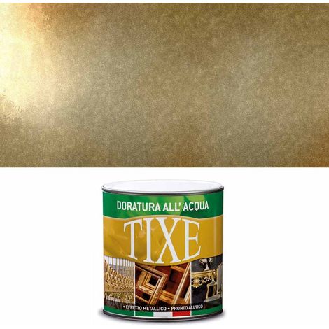 Vernice oro all'acqua per interni - Tixe Doratura Oro Ricco Pallido - 125 ml (1/6)