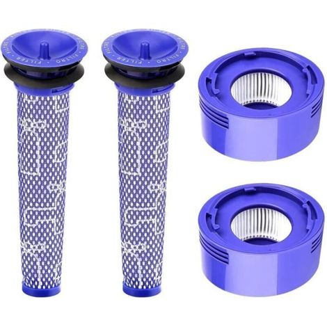 Pack of 4 Replacement Filters for Dyson V7, V8 Animal and V8 Absolute Cordless Vacuum Cleaners - Vacuum Cleaner Accessory (1/4)