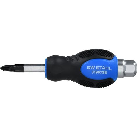 SW-Stahl 31903SB Schraubendreher mit Kreuzschlitz I PH2 x 38 mm I Kreuz Schraubenzieher I Schraubendreher Werkzeug I PH Kreuzschraubenzieher