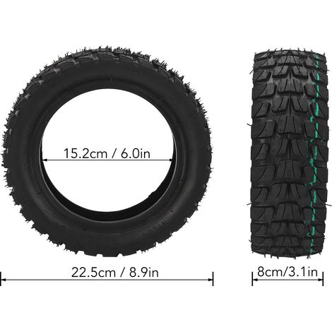 Pneu scooter électrique 255x80 sans chambre à air, pneu de rechange pour vélo électrique et trottinette (1/5)
