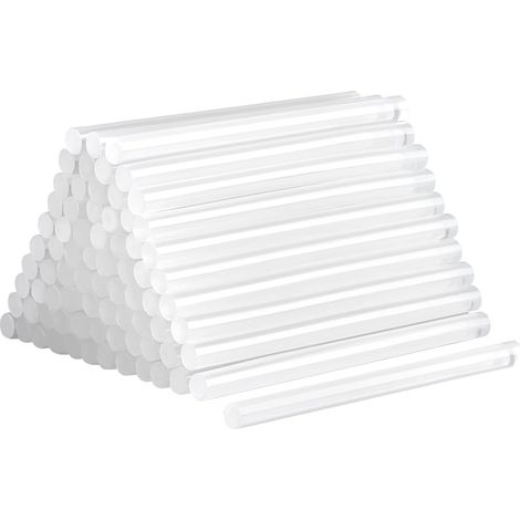 Bâtons de colle chaude, 220 pièces, 7 x 100 mm, transparents, pour pistolet à colle chaude, séchage rapide, pour bricolage, artisanat et réparations (220 pièces, 7 x 100 mm)