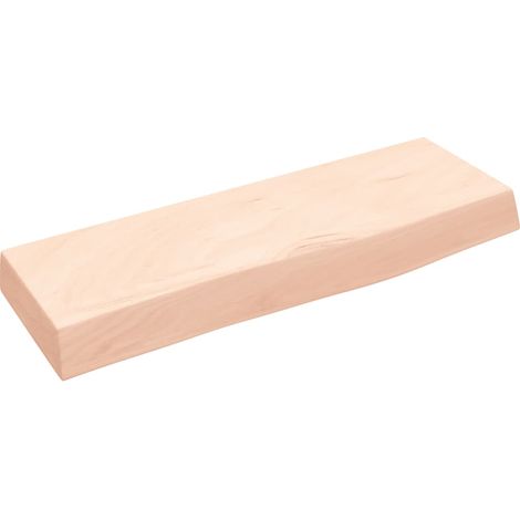 Maison Exclusive - Wandregal 60x20x6 cm Massivholz Eiche Unbehand (1/5)