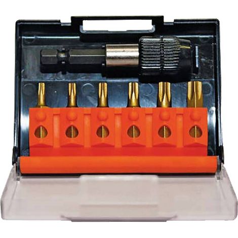 PORTAINSERTO CON INSERTI TORX 7 pz