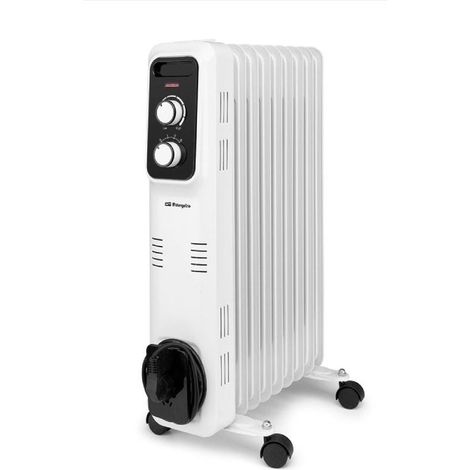 Radiateur à bain d'huile orbegozo rl 2000/ 3 puissances/ 2000w/ 9 éléments chauffants