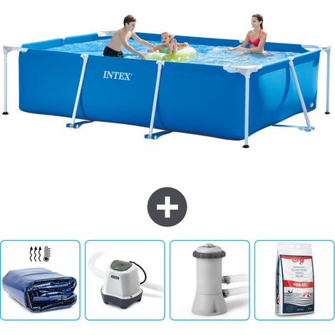 Intex Piscina con estructura Rectangular - 300x200x75 cm - 7-piezas  SCB54 (1/5)