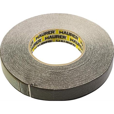 ANTISCIVOLO ADESIVO MAURER 25MM X 18,2MT NERO IN ROTOLO (1/2)