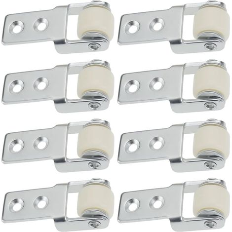 8 Pièces Roue de Guidage pour Rail de Porte Coulissante de 15mm de Diamètre Roulette de Guidage pour Porte Coulissante Pour Portes de Placard de (1/5)