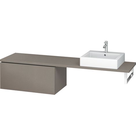 Base Duravit L-Cube Base per console, larghezza 820 mm, profondità 477 mm, 1 cassetto, colorazione: Terra Opaco - LC582401414 (1/4)
