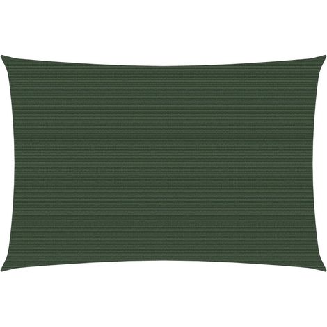Voile d'ombrage 160 g-m² Vert foncé 4x5 m PEHD (1/5)