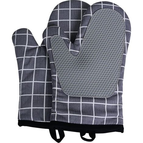 Four Cuisine Cuisson Gants Durable Micro - Ondes en Gris (1/4)