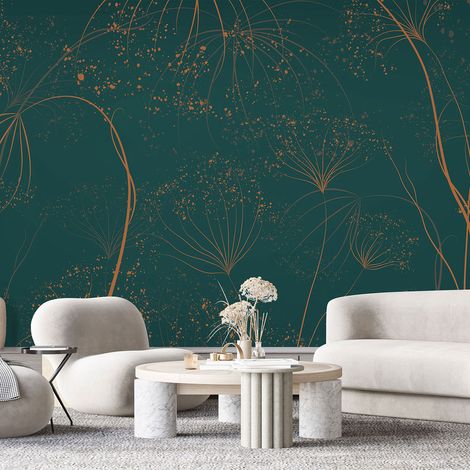 Papier peint panoramique - Fleurs - 130 cm x 55 cm (1/4)