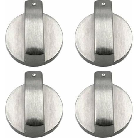 4 pièces bouton cuisinière boutons de cuisinière à gaz boutons de cuisinière à gaz en métal bouton de cuisinière à gaz contrôle boutons de cuisinière en métal pour cuisine 6mm (1/4)