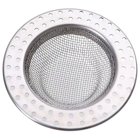 Filter voor gootsteen×2, roestvrijstalen filter voor gootsteen, afvoerfilter voor gootsteen (78 x 55 mm) (1/5)