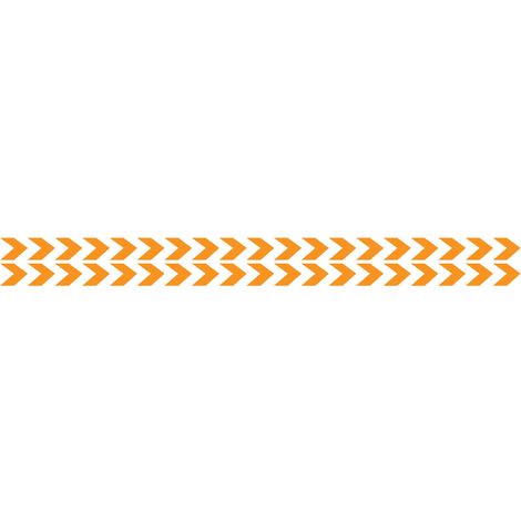 Lot 2 bandes 100mm x 1m - Double chevrons Orange - 4641393