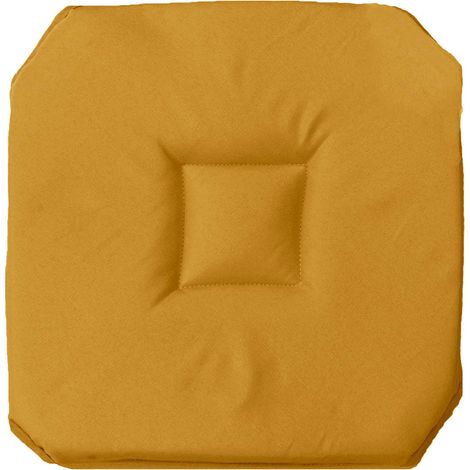 Galette de Chaise "Essentiel" 40x40cm Ocre (1/2)
