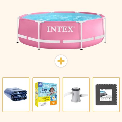 Intex Piscine Tubulaire Ronde - 244x76 cm - 5-pièces  SCB10 (1/5)