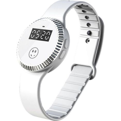 Bracelet-montre à ultrasons anti-moustiques (1/4)