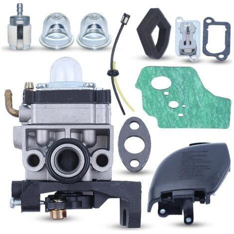 Carburateur pour Honda GX35 HHT35 HHT35S 4 Temps avec Couvercle du Filtre à Air Conduite de Carburan Joint de Silencieux Remplacer 16100-Z0Z-034 Générateur Moteur Tondeuse à Gazon (1/5)