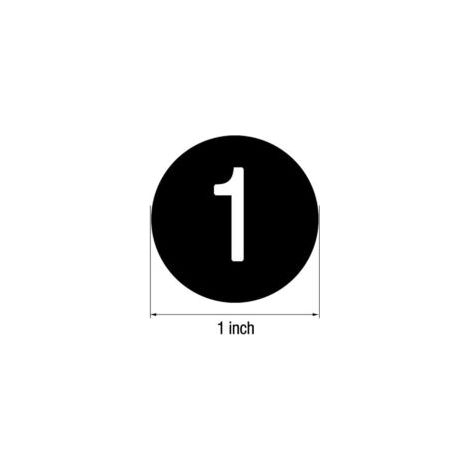 20 hojas de pegatinas numeradas del 1 al 50, pegatinas numeradas del 51 al 100, pegatinas numeradas consecutivas de vinilo, pegatinas de 2,5 cm (1 pulgada) - Crezuo