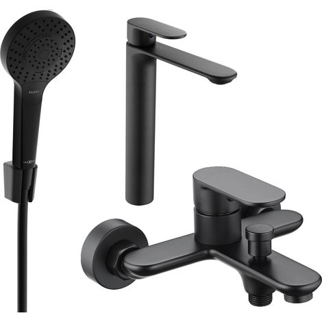 Mexen Milo R05 set vasca da bagno, nero - 71313R05-70 (1/4)