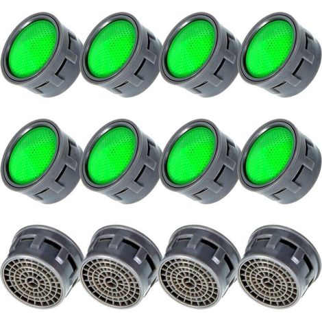 12 Pièces Aérateurs de Robinet Aérateurs de Robinet d'Eau Limiteur de Débit de Robinet Insert de Pièces De Rechange Aérateurs pour Salle de Bain ou Cuisine