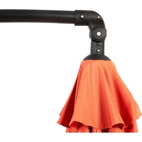 Sonnenschirm Ampelschirm neigbar 10FT Stahl Orange HAVRYA (1/4)