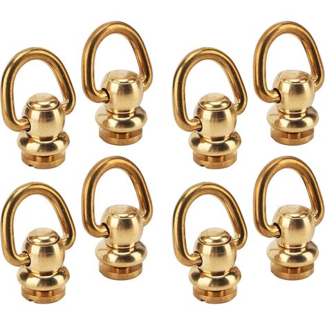 12 Pièces Rivets en Laiton Doré pour Accessoires de Maroquinerie, Chaussures et Sacs (1/5)