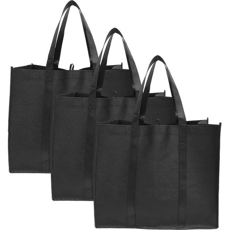 Grands sacs de courses pliables lot de 3 sacs robustes en