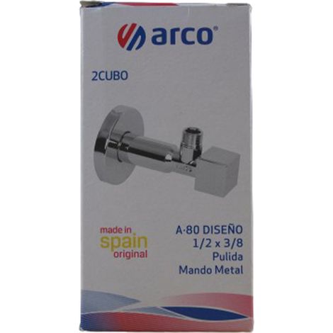 Robinet WC Cubo Design Mâle 1/2" (15/21) Mâle 3/8" (12/17) - Arco (1/5)