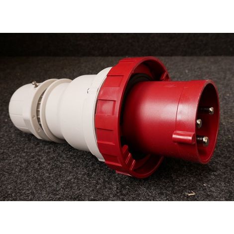 Fiche prise mobile 2P+T 63A mâle 380-415V rouge 50-60Hz 9h étanche IP66/IP67 OPTIMA (1/2)