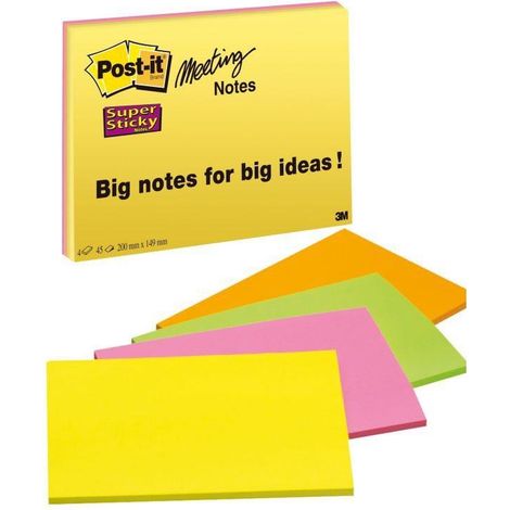 3M 6845-SSP pouch autoadesiva Rettangolo Multicolore 45 fogli Autoadesivo (1/3)