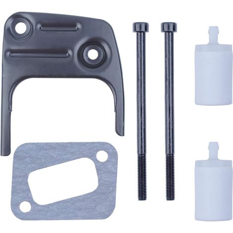 Kit de joints de filtre à carburant, vis de silencieux et d'échappement pour tronçonneuse Husqvarna 340 345 346XP 350 353 Jonsered 2150 2152 (1/5)