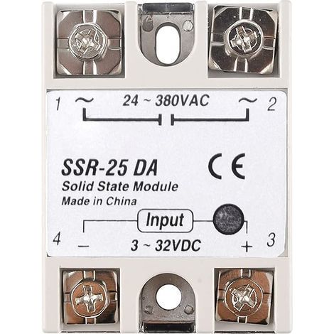 Anwendbares Halbleiterrelaismodul SSR-25D 25 A – Eingang: 3–32 V DC, Ausgang: 24–380 V AC (1/5)