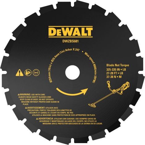 Dewalt 24-Zahn-Trennscheibe für 54V-Freischneider