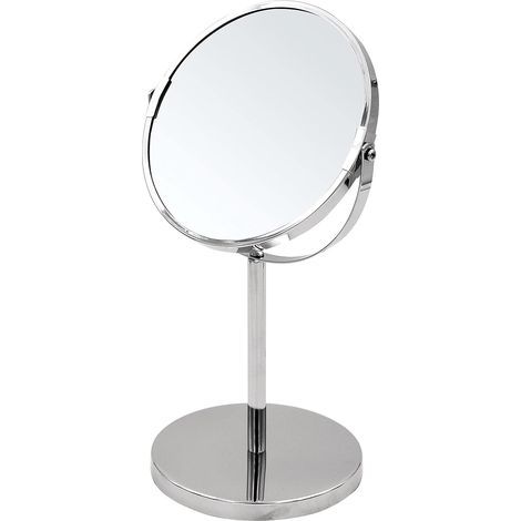 Magnifying Mirror 5X, Chrome, Iron, Height 34.5 cm, For bathroom (1/4)