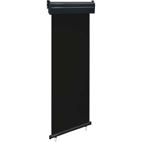 Store latéral de balcon noir, 65 x 250 cm (1/5)
