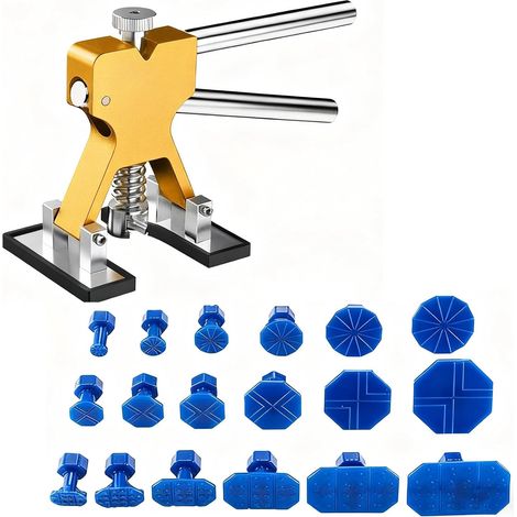Débosselage sans peinture - Kit 18 ventouses - Réparation carrosserie automobile, moto, réfrigérateur - Acier inoxydable et plastique (1/5)