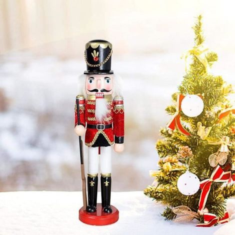 Casse-Noisette de Noël, Ensemble de Casse-Noisette de Soldat en Bois Décorations de marionnettes (B) (1/4)