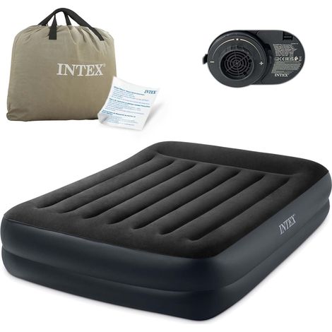 Inflatable mattress 203x152x42 cm with built in electric pump intex 64124