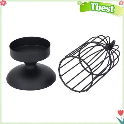 Bougeoir cage à oiseaux en fer Vintage, bougeoir avec conception de cage à oiseaux décorative pour mariage, décoration d'intérieur, (1/4)
