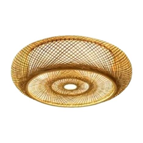 Suspension, en bambou fait main, illumination douce, Plafond 50cm, Pas d'ampoule (E27) (1/2)